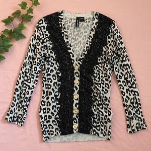 Charlotte Tarantola leopard print cardigan